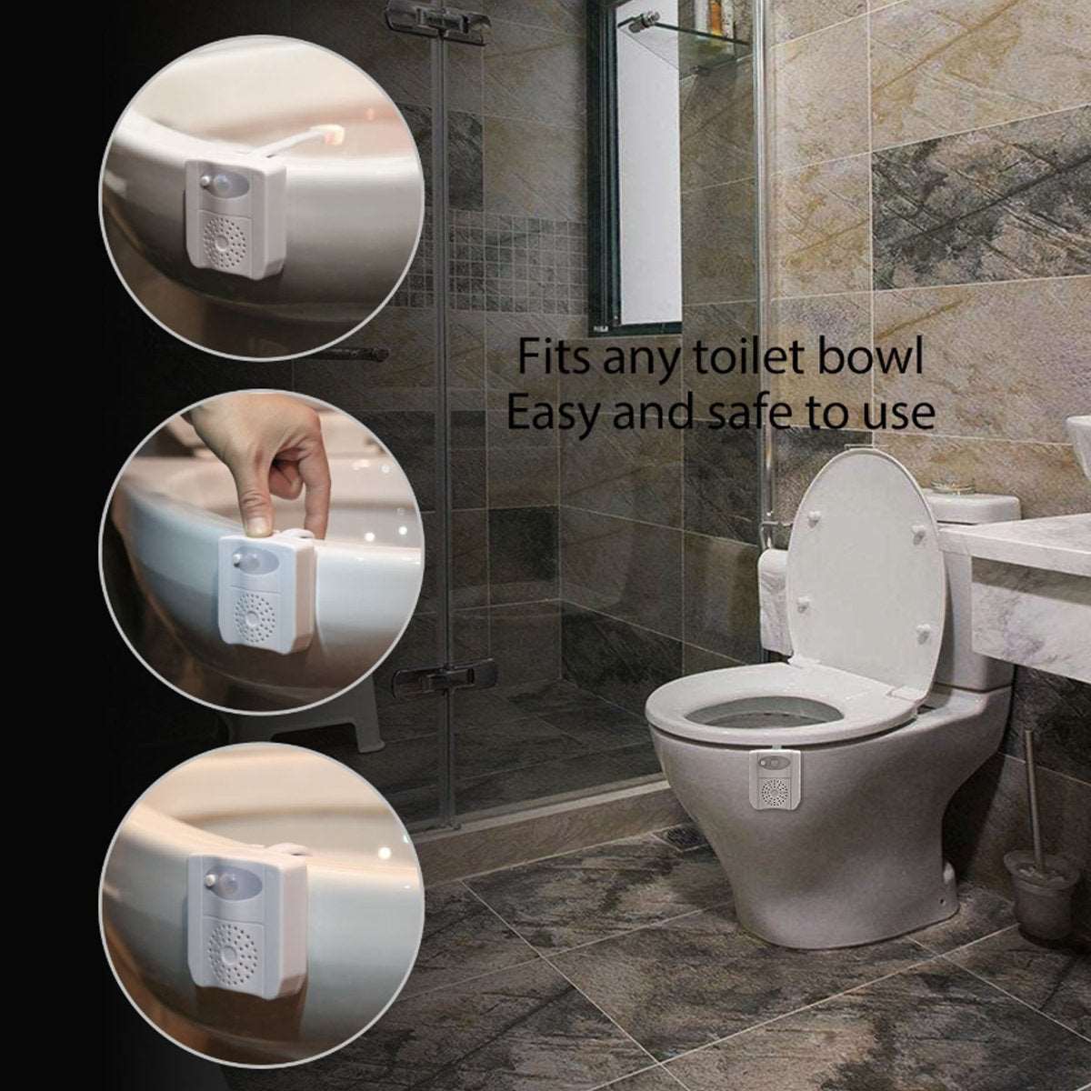 CLEAN BOWL UV Sanitizing Light For Germ Free Toilets With LED Motion - Gazette Enterprises™