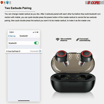 Magnetic Waterproof Wireless Bluetooth 5.0