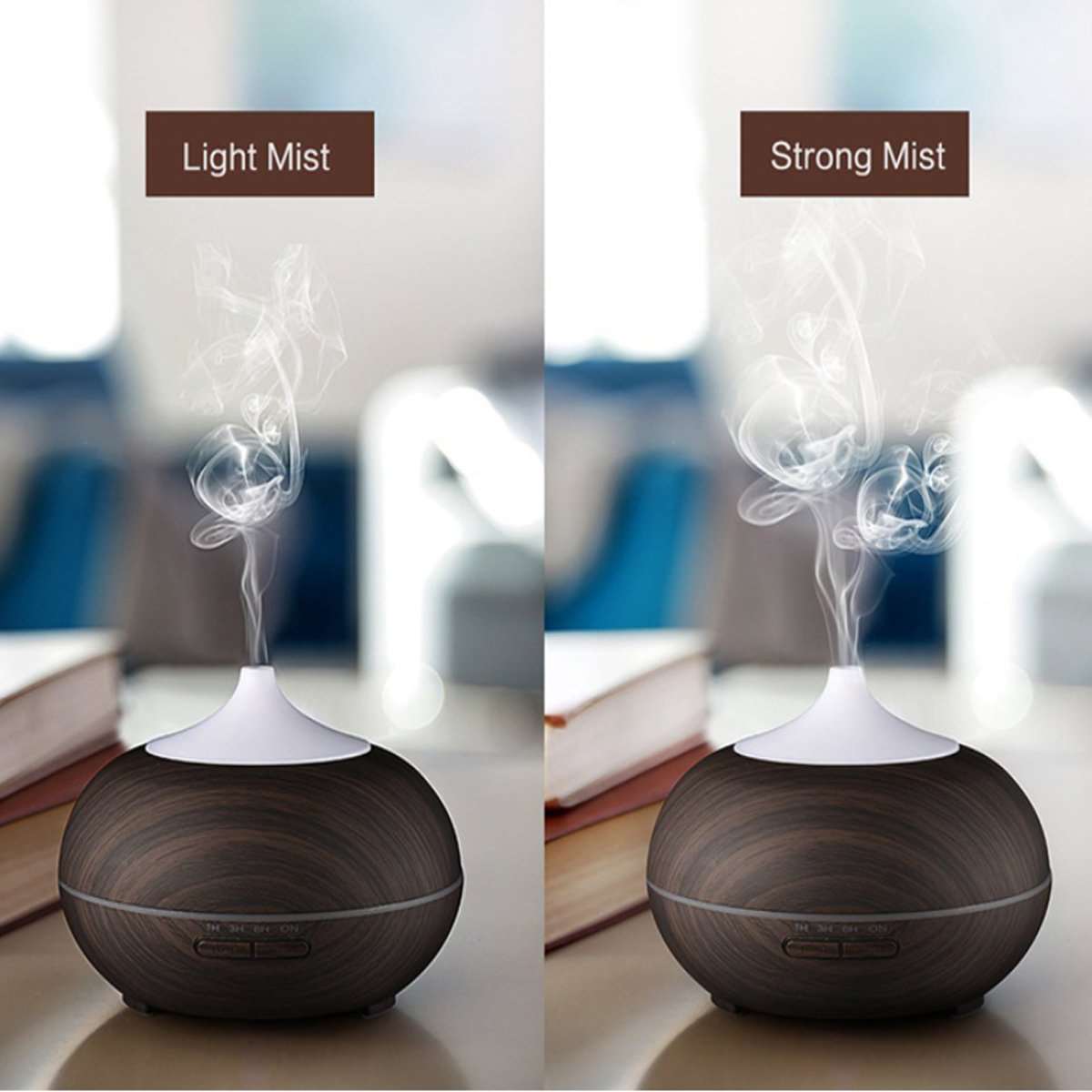 Mistyrious Essential Oil Humidifier Natural Oak Design With Easy - Gazette Enterprises™