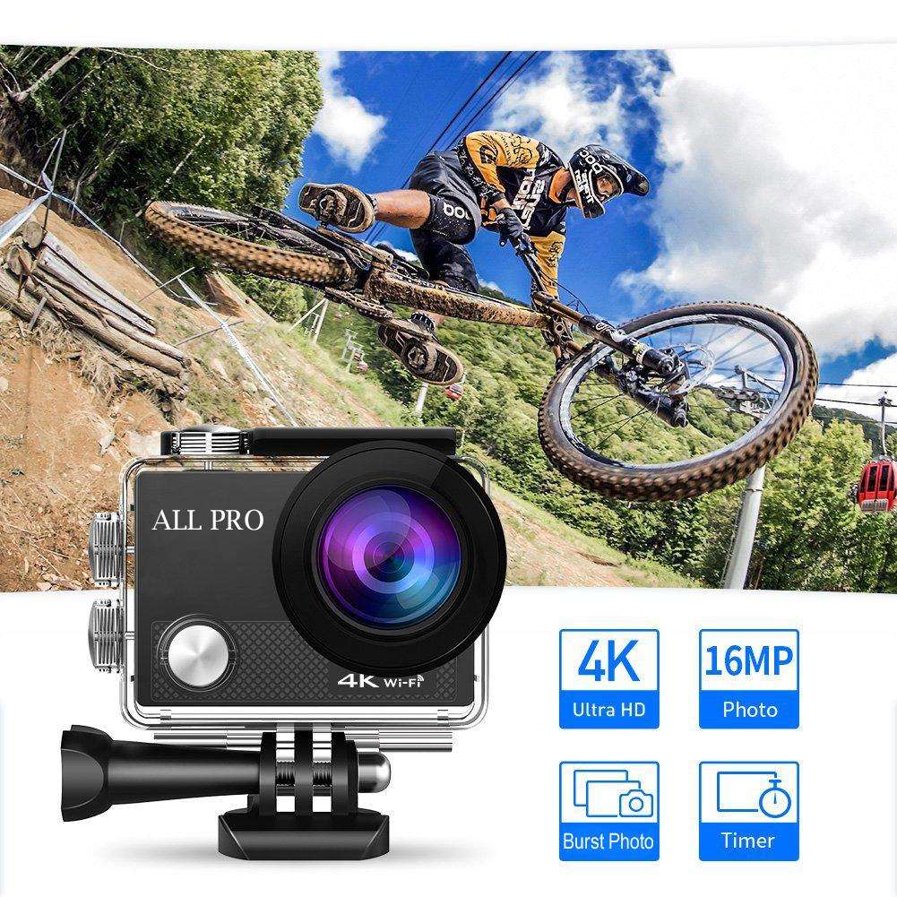 4K  Waterproof All Digital UHD WiFi Camera + RF Remote And Accessories - Gazette Enterprises™