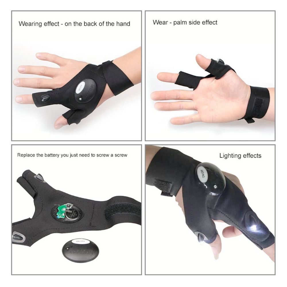 Flash Light LED Gloves Multipurpose - Gazette Enterprises™