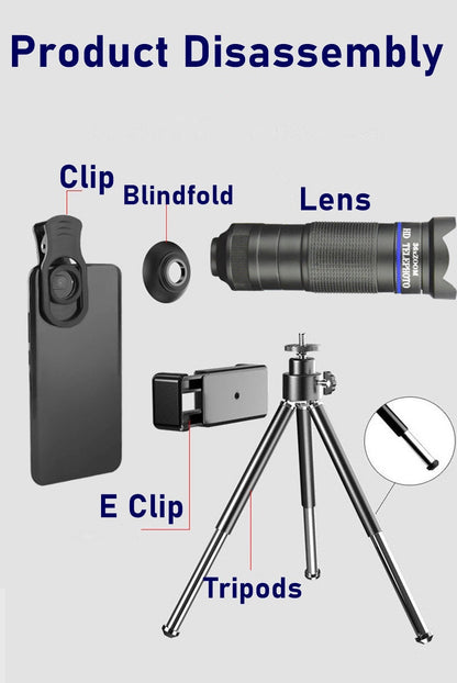 Mobile Phone Lens Kit With Tripod