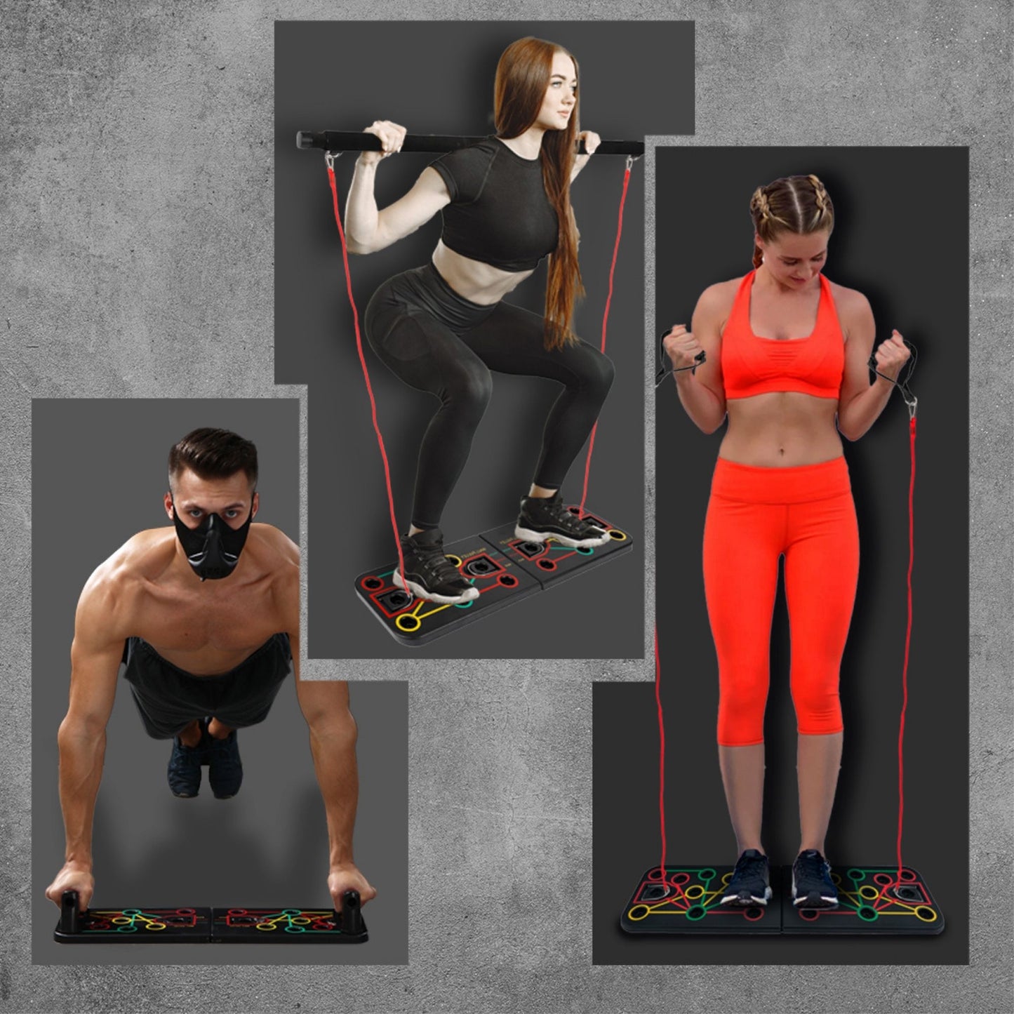 9 in 1 Push Up Rack Board System Fitness