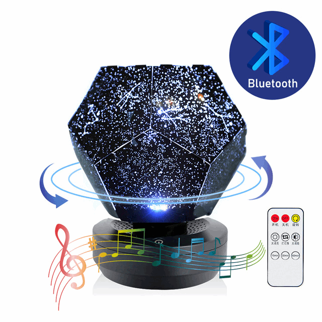 Bluetooth Speaker Star Light Projector Starry LED Galaxy Lamp - Gazette Enterprises™