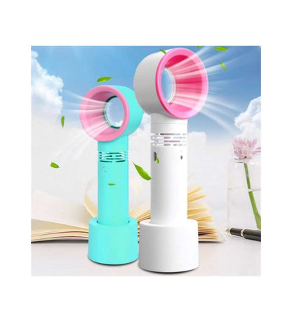 Rechargeable USB Bladeless Fan Portable Handheld Cooling Desk Mini Fan - Gazette Enterprises™