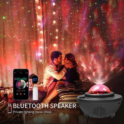 Colorful Starry Sky Galaxy Projector with Bluetooth Speaker - Gazette Enterprises™