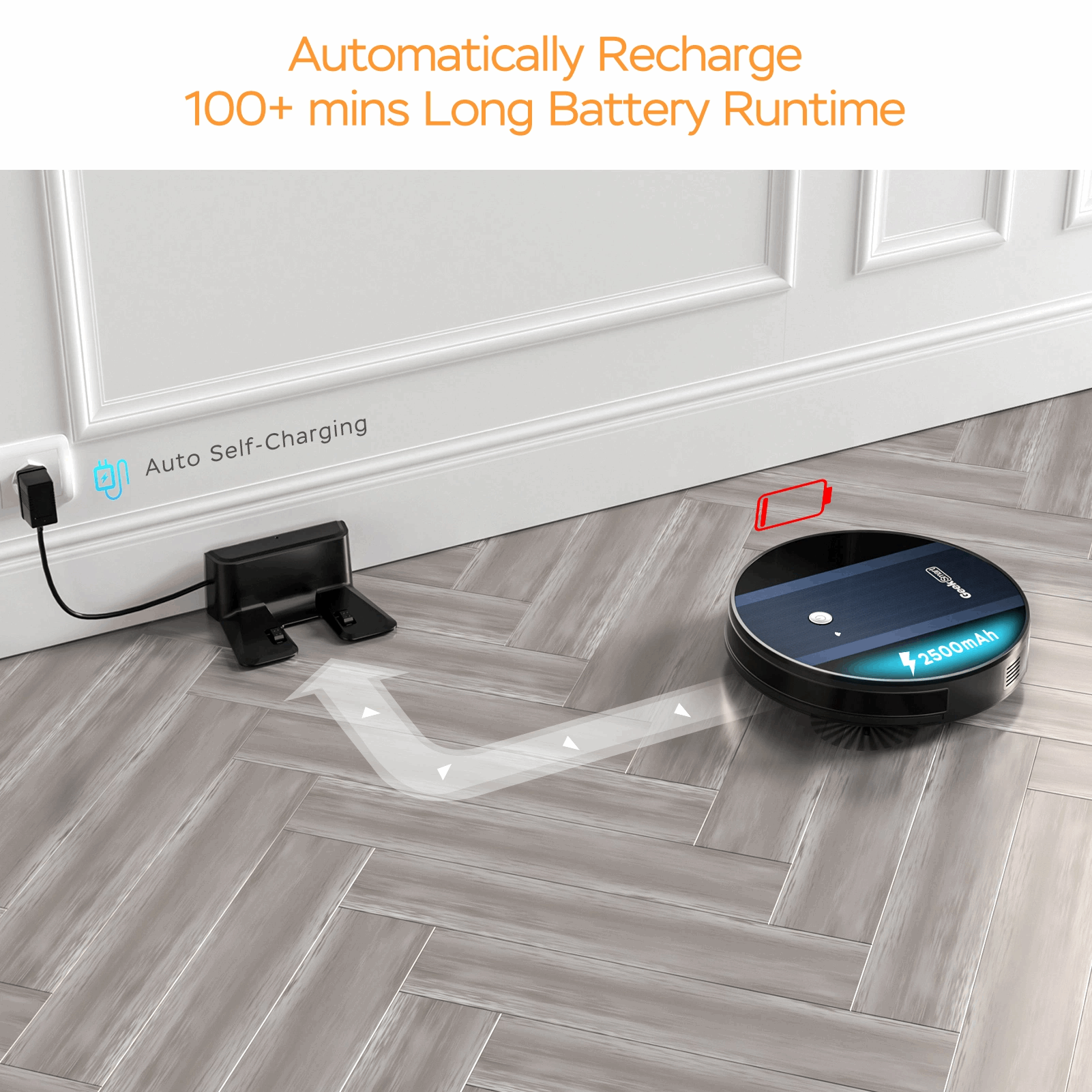 Automatic Self-Charging Smart App Robot Vacuum Cleaner - Gazette Enterprises™