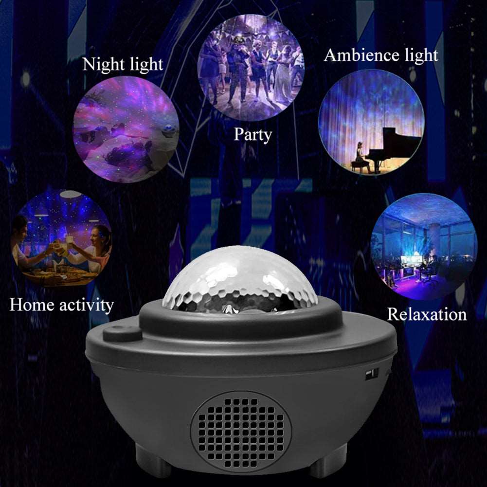 Colorful Starry Sky Galaxy Projector with Bluetooth Speaker - Gazette Enterprises™