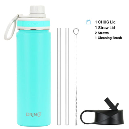 22oz Stainless Steel Sport Water Bottle - Teal