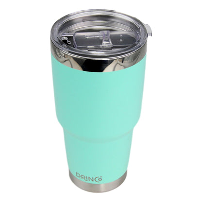 30oz Insulated Tumbler Spill Proof Lid w/2 Straws (Teal)