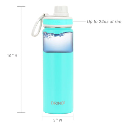 22oz Stainless Steel Sport Water Bottle - Teal