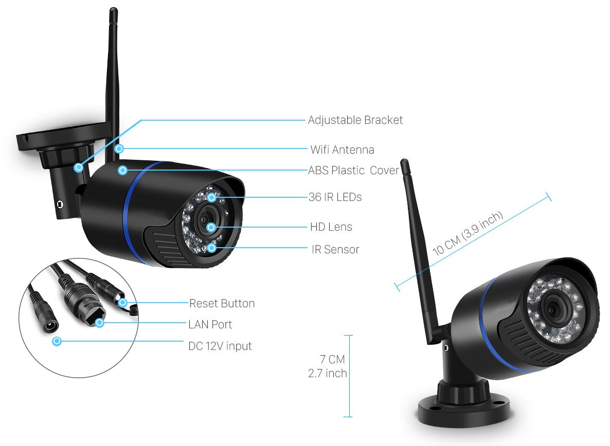 1080P HD Wireless Security Waterproof Camera