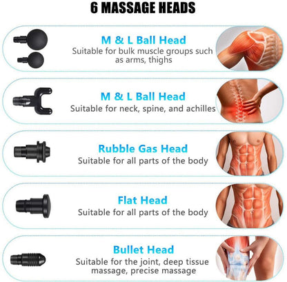 Premium 6 Heads  Handheld Massager